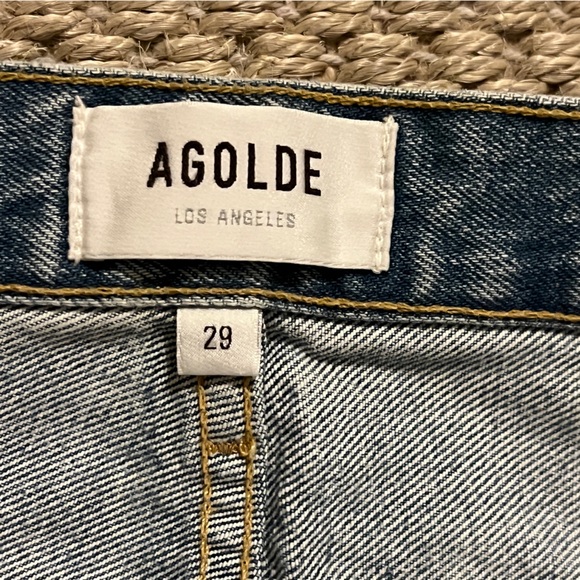 Agolde 90's Mid Rise Loose Fit Straight Jeans in ‘Threadbare’ | Size 29 - Picture 13 of 13